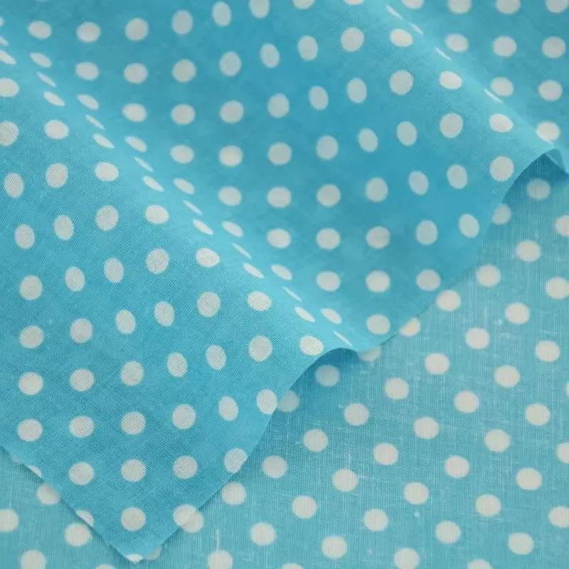 50X150CM Putih Oranye Polka Dot dicetak kain katun tambal sulam rumah tekstil pakaian dekorasi DIY jahit Scrapbooking boneka