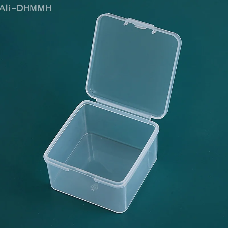 Transparent Storage Box Square Small Items Case Packing Boxes Jewelry Beads Container Sundries Organizer Fishing Tools