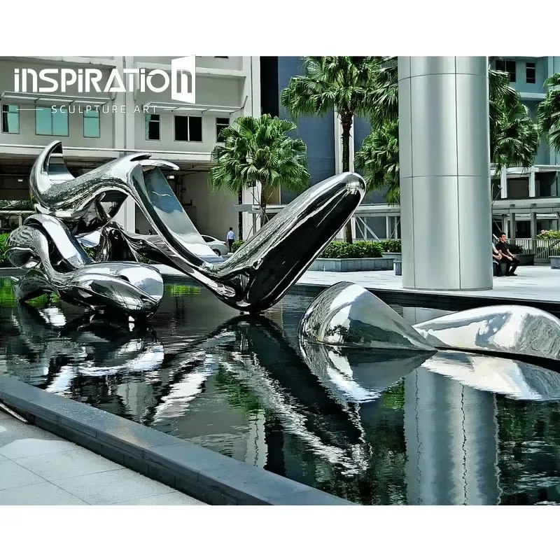 Modern High Quality Abstract Geometric Sculpture for Hotel Used