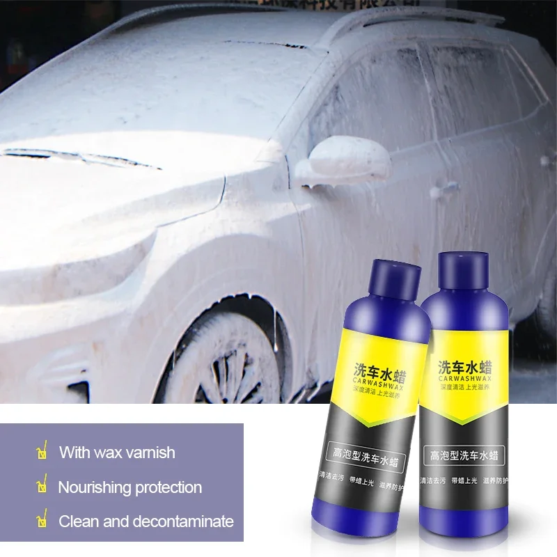 

2pcs 100ml Foaming Car Wash Liquid Deep Cleaning Motorcycle Water Wax Varnish Nourishing Protection for Car Accessories Care