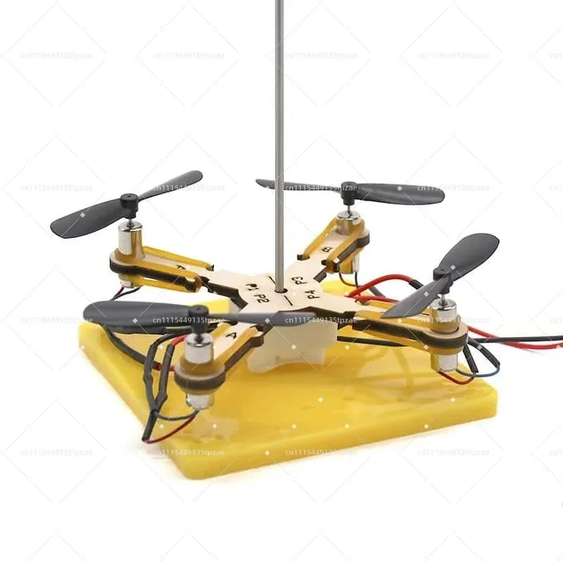 STEM Four-Rotor Model DIY Assembly Kit Motor Propeller Set for Kids Science Learning