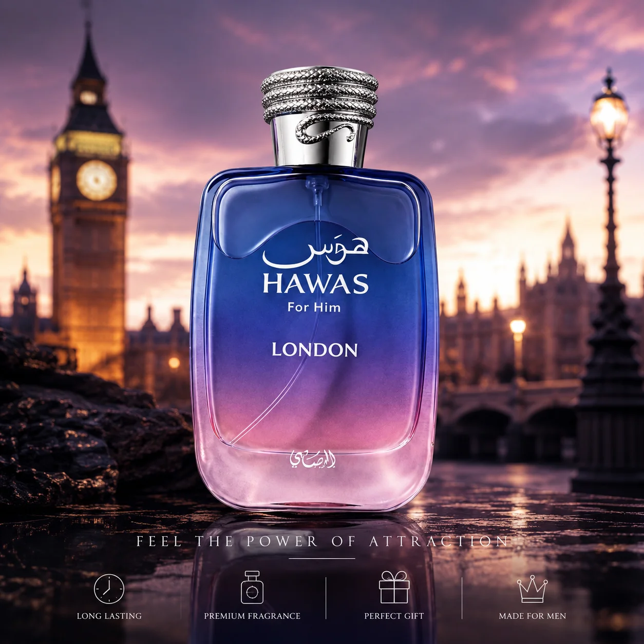 

Hawas London For Him EDP 100ml Men Fresh Aquatic Fruity Woody Cologne Long Lasting Luxury Arabian Fragrance Summer Vacation Beach Party Gym Daily Wear Single Bottle Graduation Father’s Day July 4th Soccer Season Birthday Holiday Gift for Men