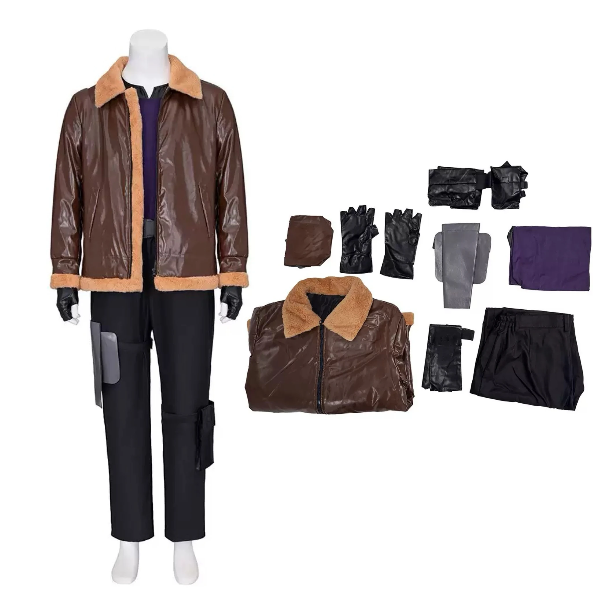 

Маскировка Леона Косплей Костюм Biohazard Game Resident Re Хэллоуин Карнавальная Вечеринка Одежда