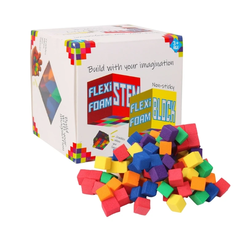 CORB STEM Educational Foam Cubes Colorful Creative Building Toy for Children