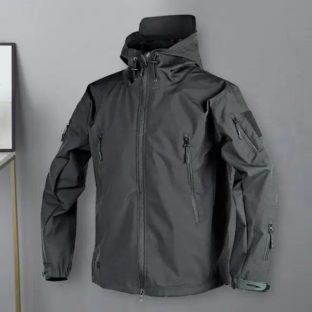 Męska wiosenna wojskowa zimowa kurtka termiczna Outdoor Sports płaszcz z kapturem wojskowa Softshell turystyka Outdoor Army Jacke
