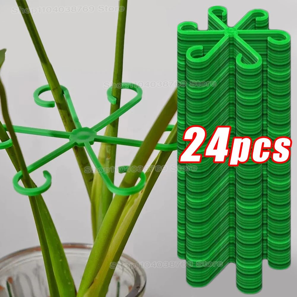 

Flower Plant Stem Support Stakes Climbing Houseplant Stand Frame Plastic Garden No Stake Trellis Indoor Plant Holder Rack Hoops