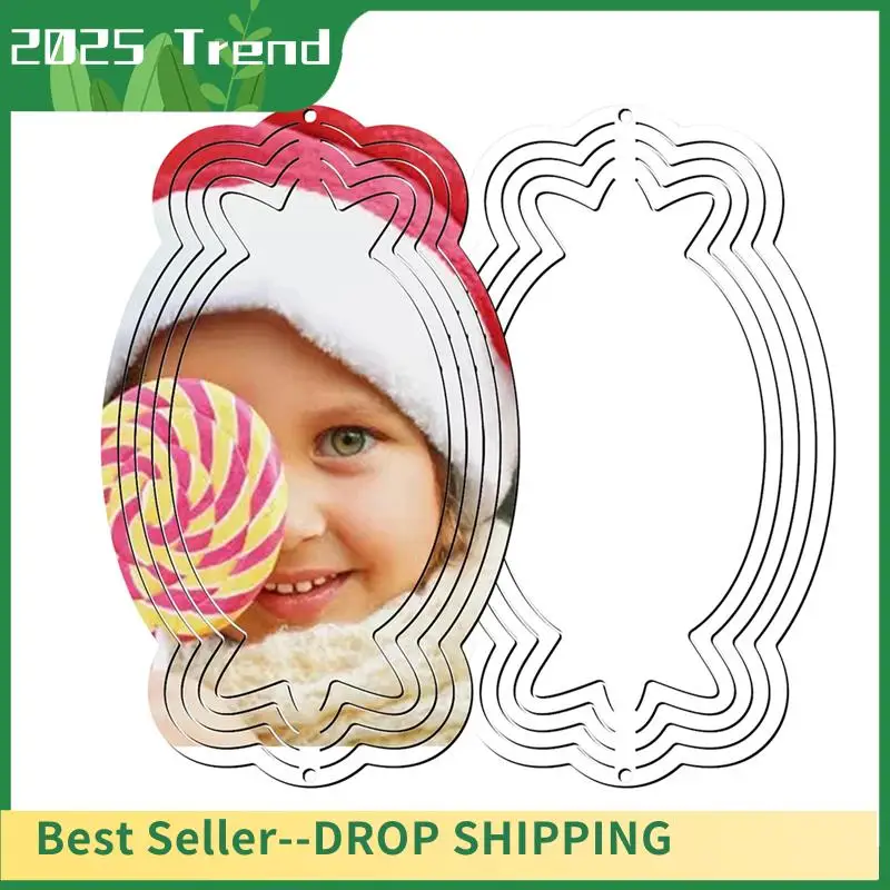 

6 Pack Hanging Wind Spinners Christmas Gift 10Inch For Christmas Candy Garden Decoration