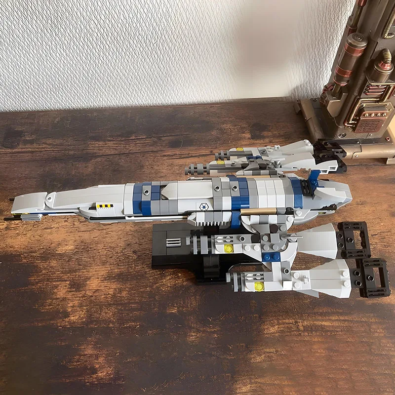 جديد MOC SR-2 نورماندي ميدي مقياس اللبنات مجموعة لتقوم بها بنفسك الطوب الجمعية كتلة سفينة الفضاء لعبة مجسمة الهدايا