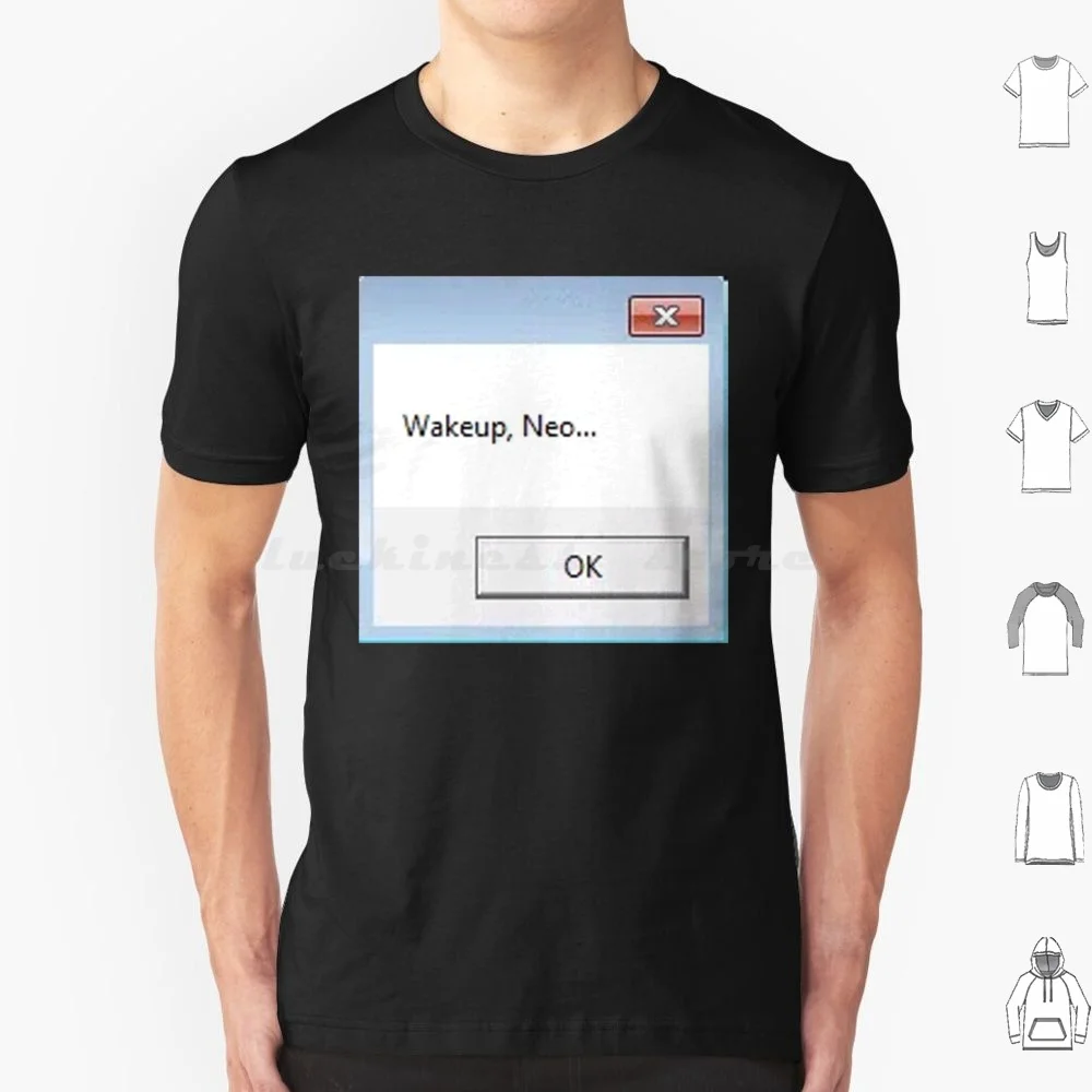 Matrix, Wakeup, Neo... Camiseta 6xl Algodão Legal Camiseta Filmes Neo Wakeup Matrix Window New Old Fun Wacky Ok Cool Computer