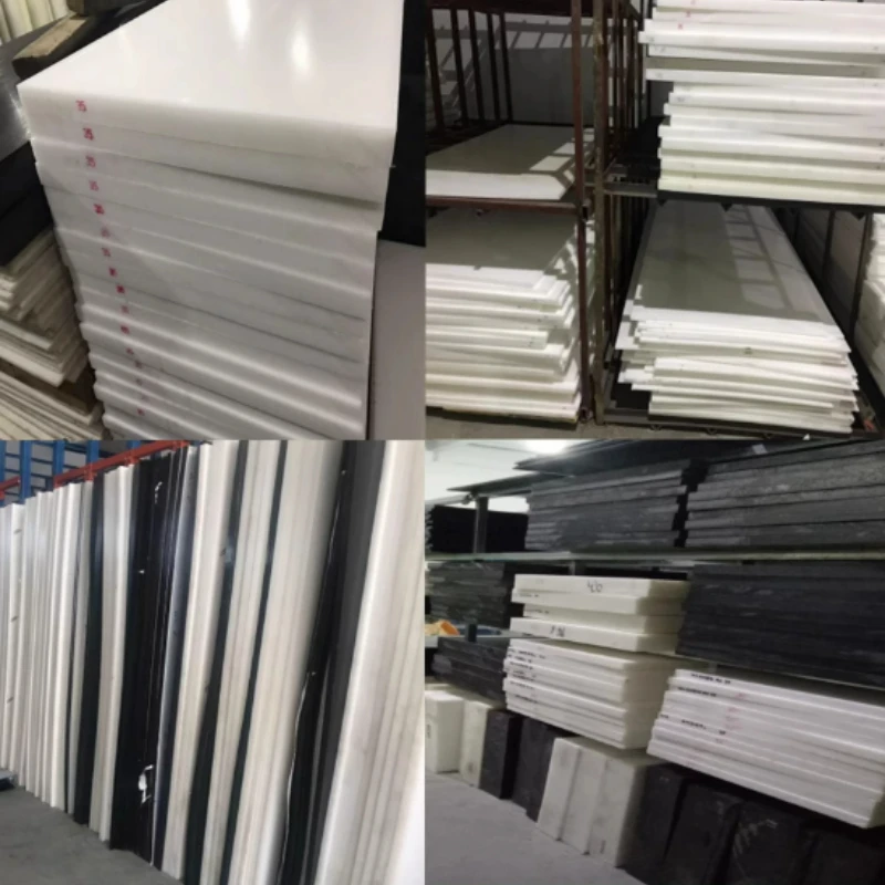 3pcs White/Black POM Sheet Board DIY Raw Material Hard Plastic Polyoxymethylene Plate Thin Film Thickness 0.3mm-3mm