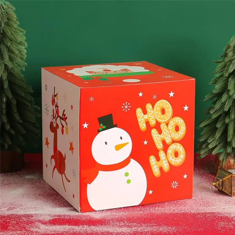 

【Hot Selling】Christmas Candy Packaging Box Small Elk/Snowman/Santa Claus Candy Box 25Cm/9.84In Holiday Candybox With Lid Christm