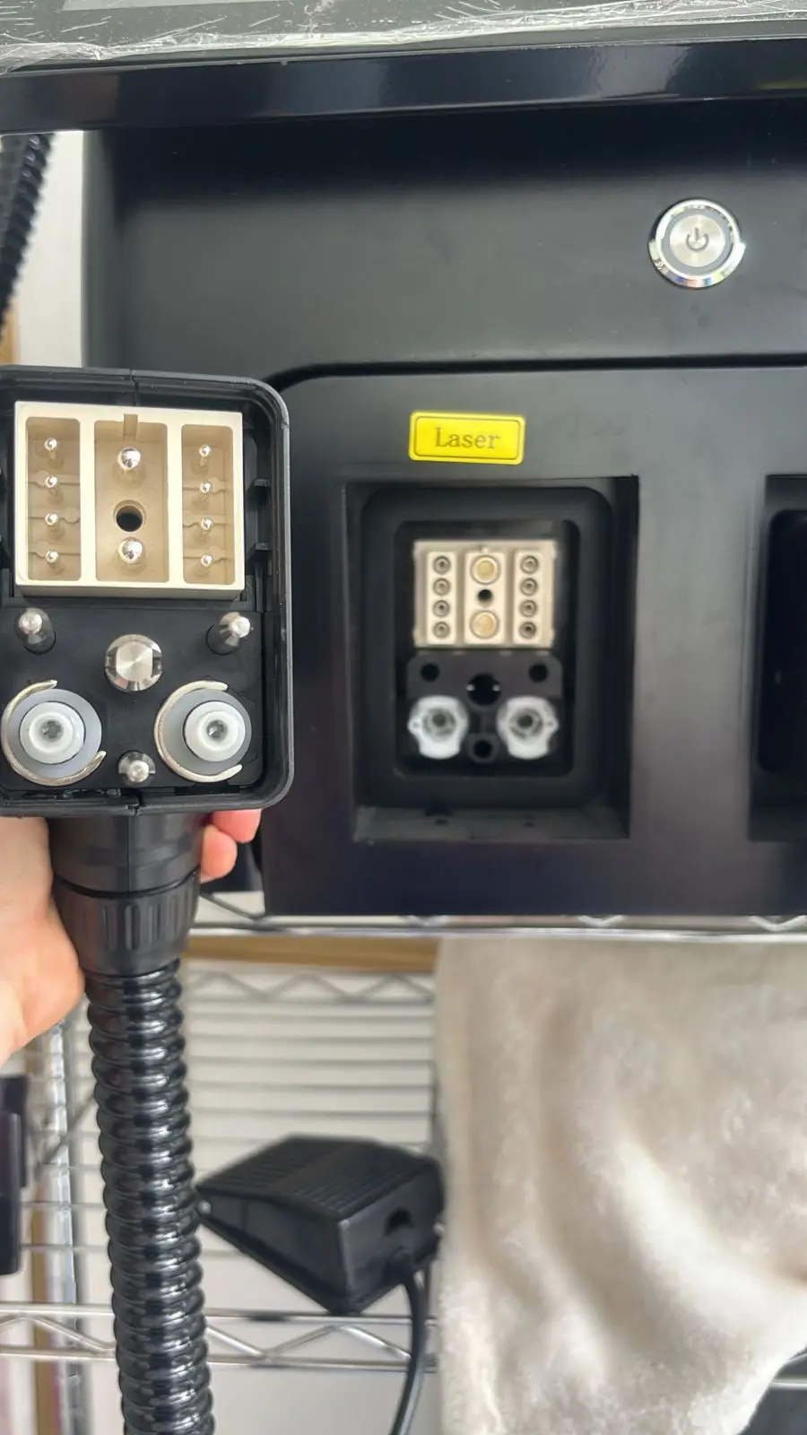 poignée pour machine d'épilation