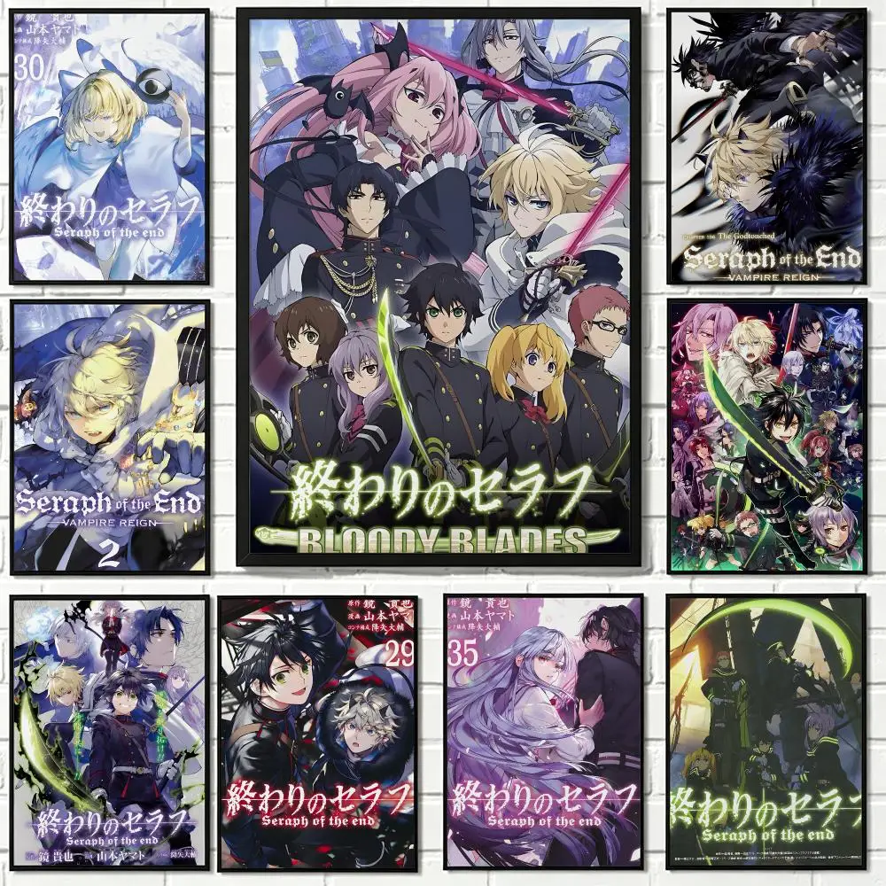 S-Seraph of the E-End Poster Waterproof HD Modern Peel And Stick Wall Decor Living Room Dorm Garage
