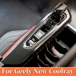 For Geely New Coolray 2023 2024 Interior Modification Accessories Car Center Console Gear Gear Frame Protect trim Cover
