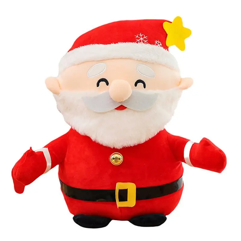 

Kawaii Items 10 Inch Christmas Dolls Plush Santa Claus Deer Stuffed Snowman Tree Toys Fast Shipping Decoration For Holiday DIY
