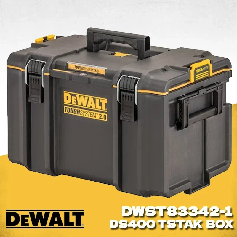 DeWalt-大容量ストレージツールボックス,タフシステム,ds400ストレージケースセット,ip65防塵および耐水性ツールボックス,DWST83342-1