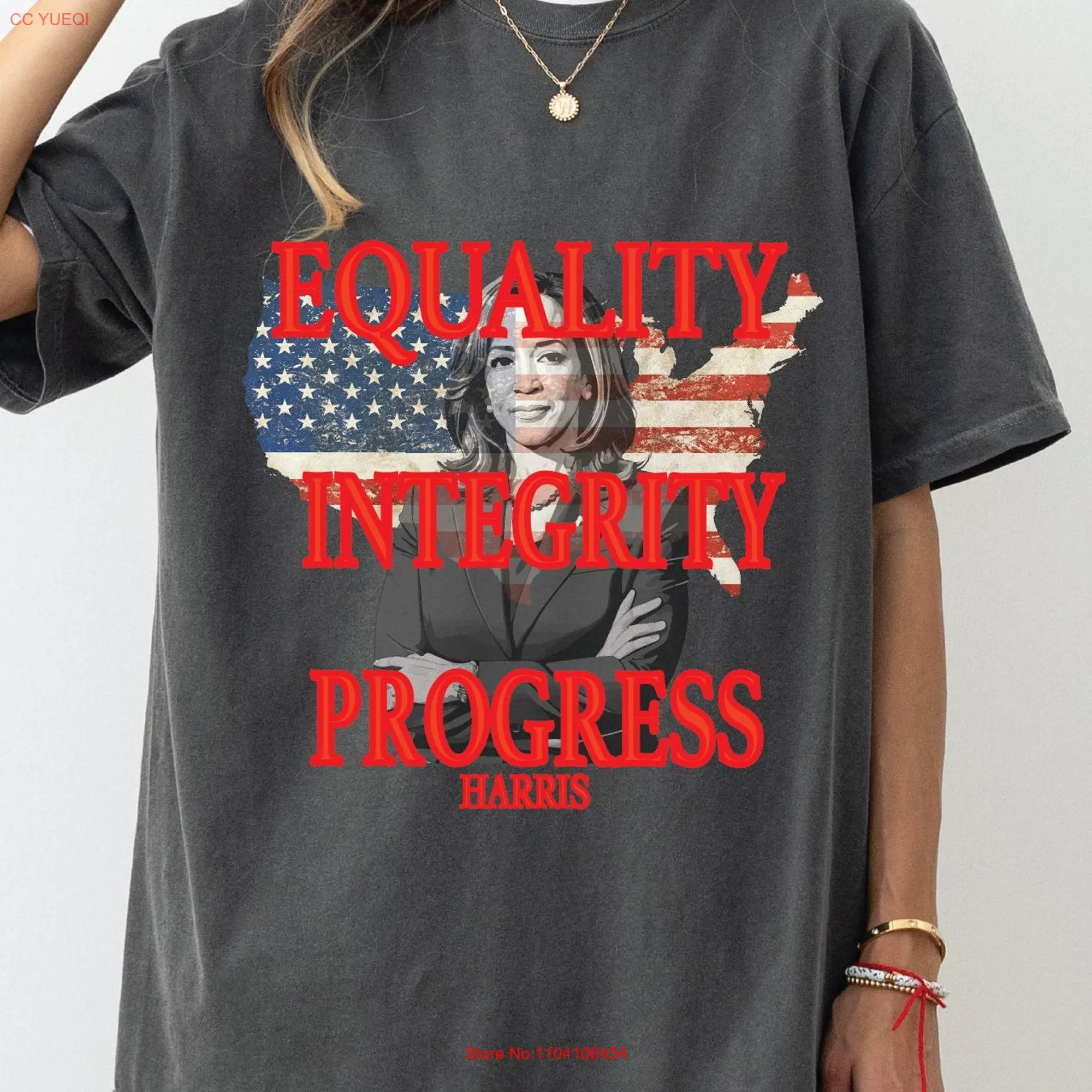 Equality Integrity Progress Kamala Harris shirt For President 2024 Election T Presidential long or short sleeves