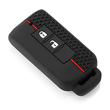 適用於三菱Xpander、Outlander、ASX、Pajero、Eclipse、Cross、Montero的矽膠汽車鑰匙保護套 10 最佳銷售 三菱鑰匙圈套 - №1