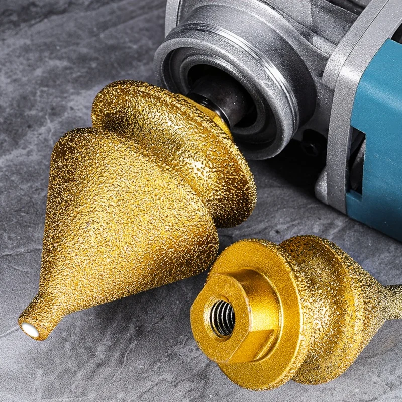 4-in-1 Brazing Edge Trimming Diamond Chamfering Bit for Angle Grinder Ceramic Tile Marble Hole Drilling - Chamfering Machine