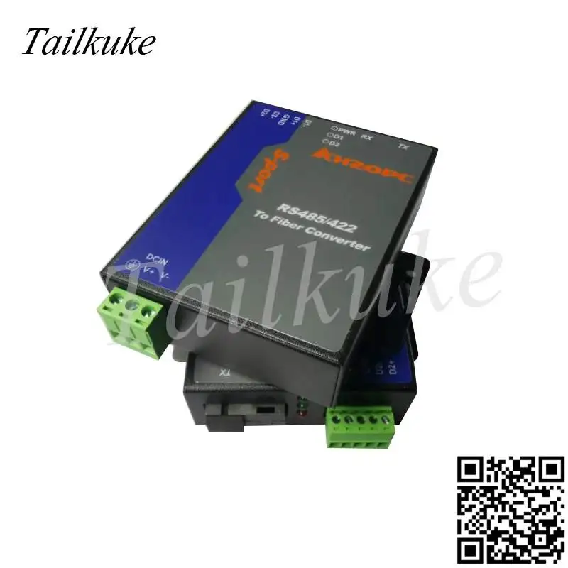 2 manier RS485 twee-weg Glasvezel Converter 485 Optische Kat 485 Optische Vezel Transceiver MODBUS naar Optical Fiber