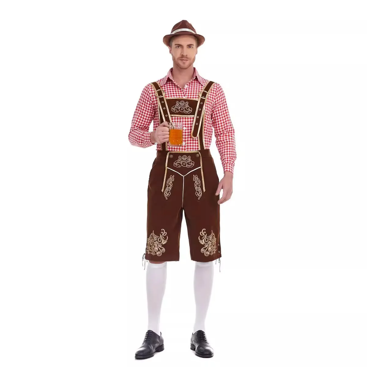 Adult Male Traditional Bavarian Octoberfest German Beer Costume