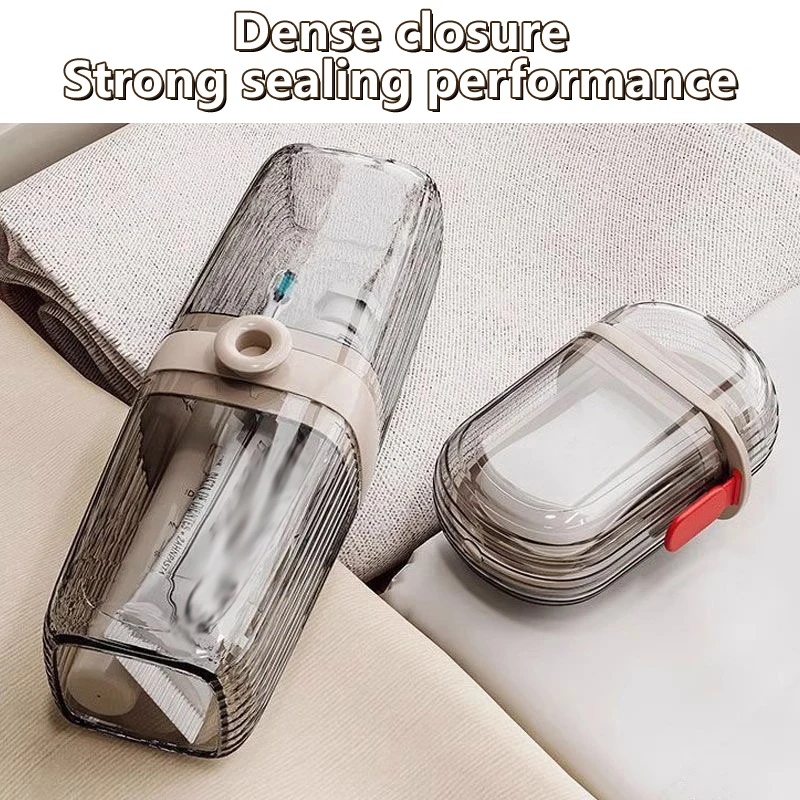 مجموعة واحدة من علبة الصابون البلاستيكية المحمولة صندوق تخزين فرشاة الأسنان لحاوية السفر وصينية الأطباق ومجموعة أدوات الزينة ومستلزمات السفر