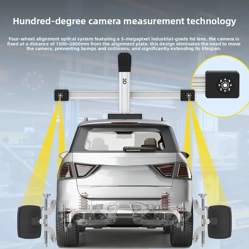 Four-wheel aligner, high-precision tire 3D four-wheel positioning tool for auto repair shops