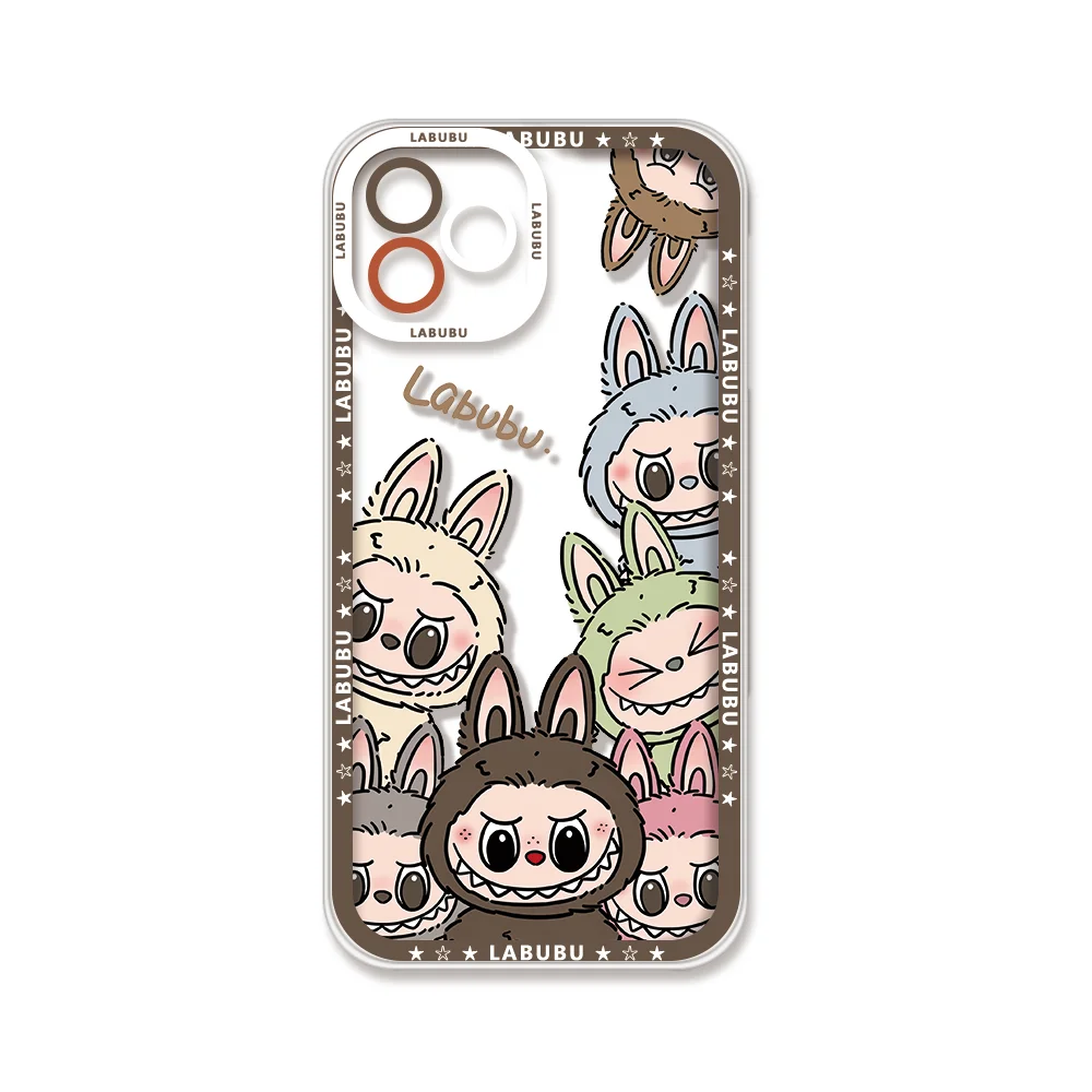 HOT Cute Elf Labubu Thailand New Fashion For iPhone Case 16 15 14 13 12 11 Pro XR XS Max 7 8 Plus Shockproof Phone Y2K INS Cover