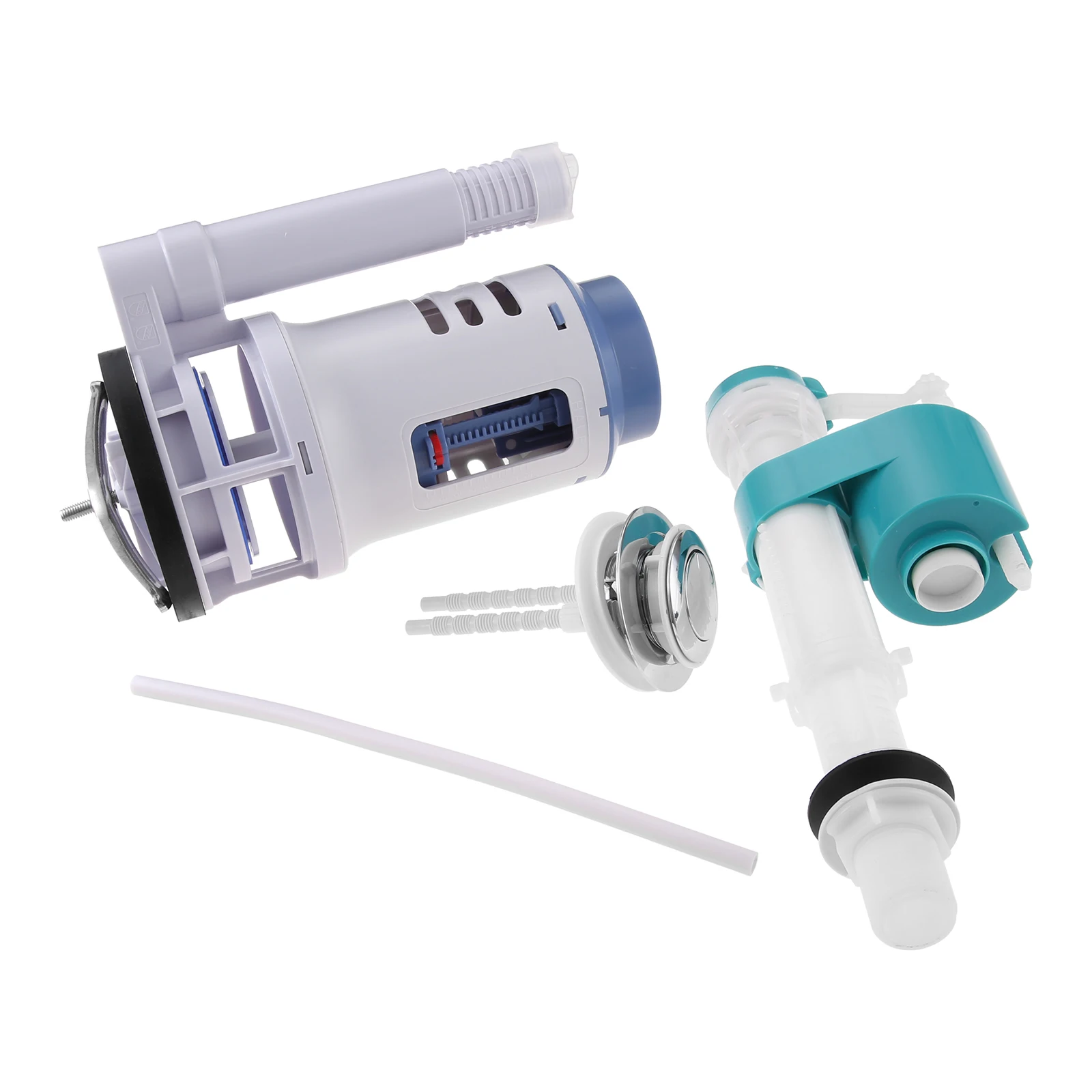 1Set 3Inch Dual Flush Valve Replacement Kit for One Piece Toilet Include 8