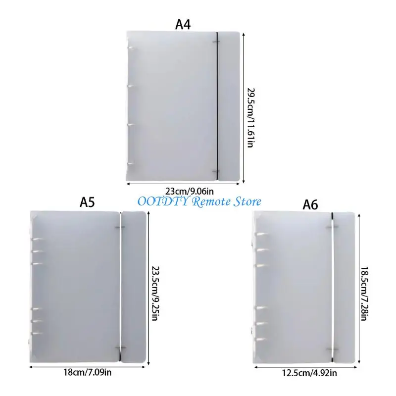 A 5 File Folder Display Book with Elastic Band Rings Binders for School