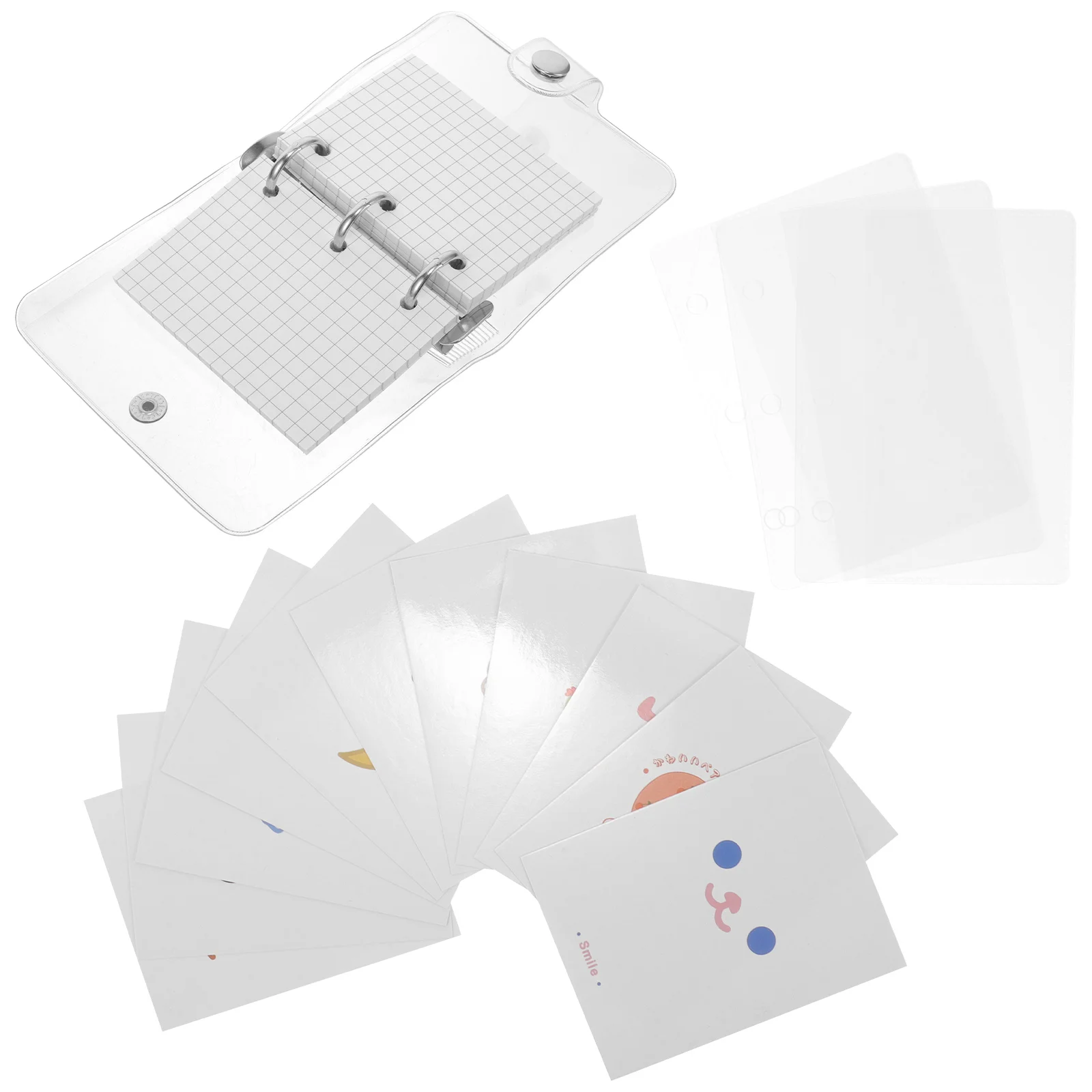 

Mini Notebook Record Accessory Scrapbook Adorable Notepad Daily Writing Supply Pocket Binder The