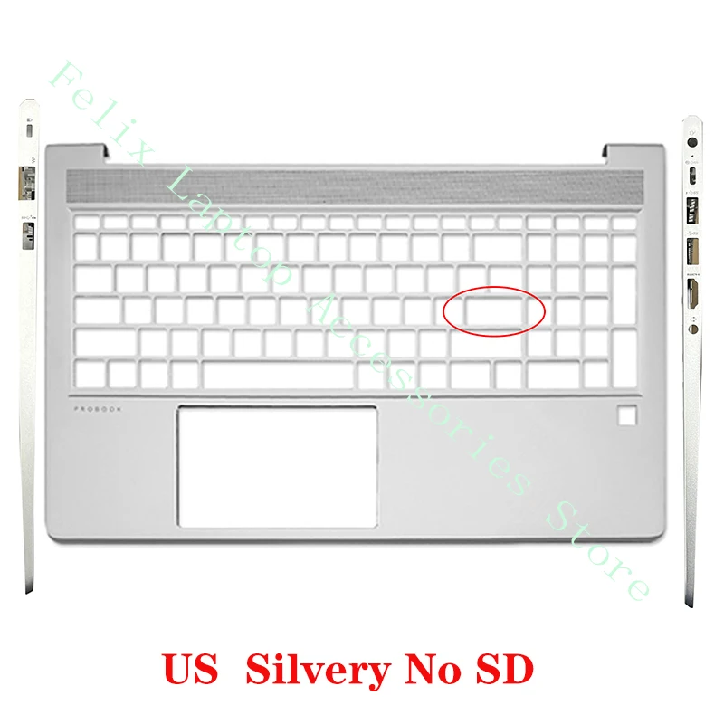 Imagem -05 - Teclado com Backlight e Palmrest Cover Eua la sp Reino Unido hp Probook 450 g8 g9 650 455r Zhan 66pro15 g4 M21742001 Novo