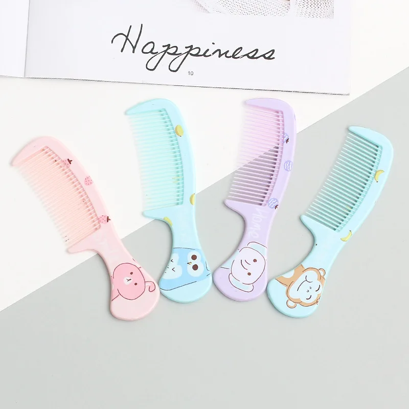 Cute Cartoon Animal Portable Kids Hairdressing Comb Anti-static Combs Hair Cmb for Girls Kids Hair Comb Baby Hair Comb