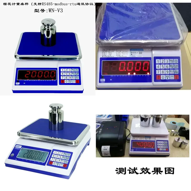 RS485MODBUS-rtu Communication Weighing Table Scale Taiwan Sakura WN-V3 Print 3-30kg Electronic Scale