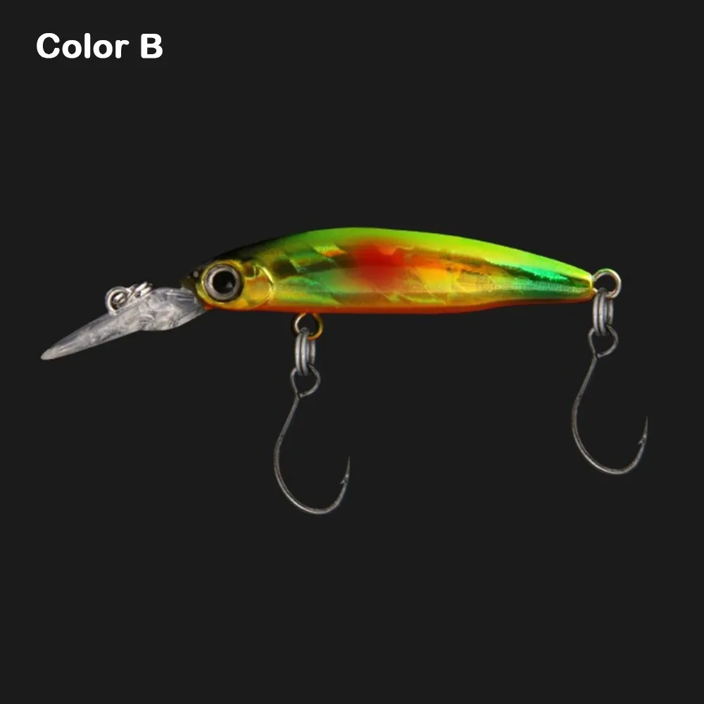 1.8 جرام 40 مللي متر غرق ببطء الصيد إغراء أسماك إغراء الصيد الطعم عيون ثلاثية الأبعاد الطعم الاصطناعي المتذبذب باس صيد السمك