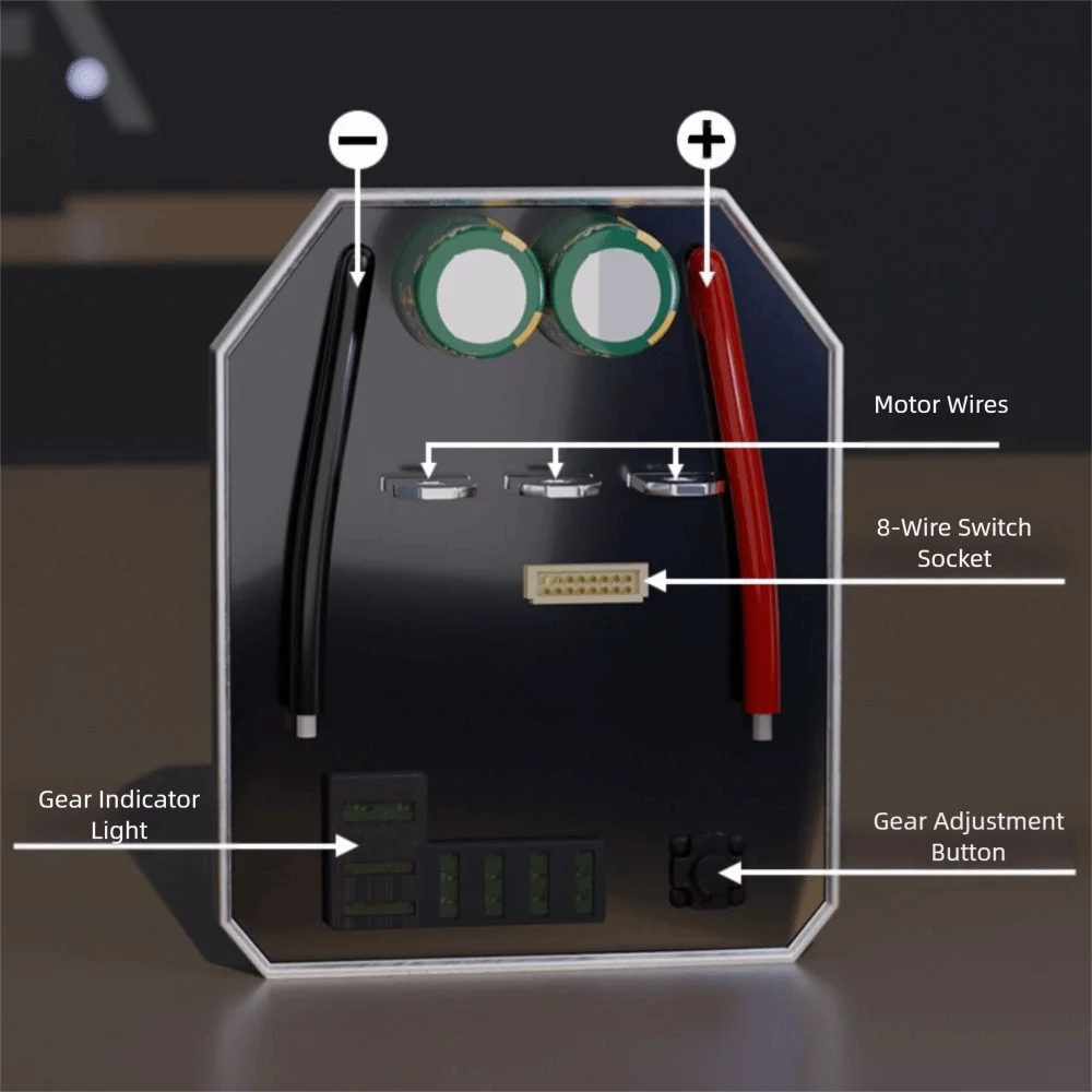 50A Electric Wrench Controller Board Brushless Lithium Aluminum Shell Electric Wrench Board Speed Switch Power Tool Speed Switch