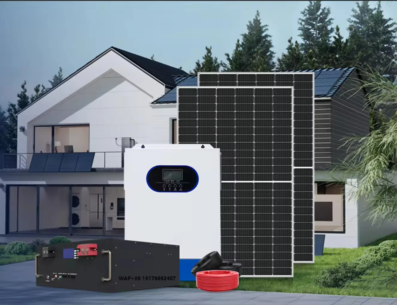 The Full Set ofMPPT Inverter Battery Stable Output of Argentina Residential Solar Power Generation System Is Suitable