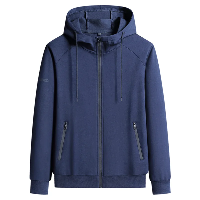 

Spring and Autumn Hooded Jacket Men's Loose Casual Sports Cover Loose Casual Sweater