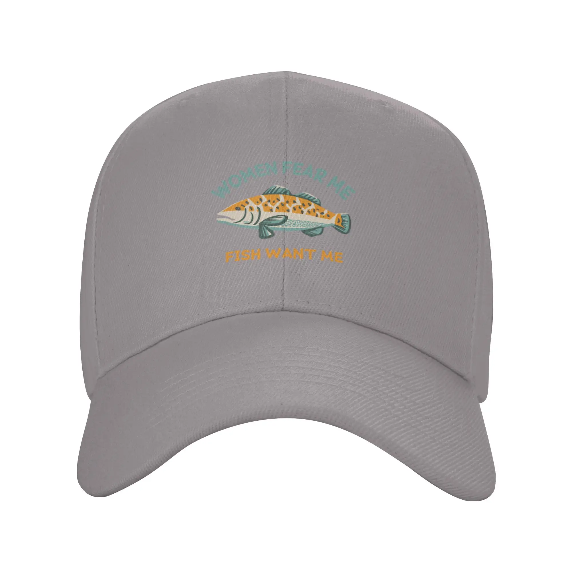 Hot Sale women fear me fish want me Baseball Cap  Vacation Essential Luxury Cap  City Tour Luxury Cap