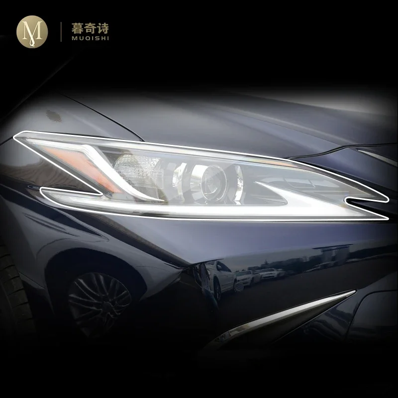 For Lexus ES 300 350 2018-2023 Car Exterior PPF transparent Paint protective film TPU Anti scratch Headlamps protective film