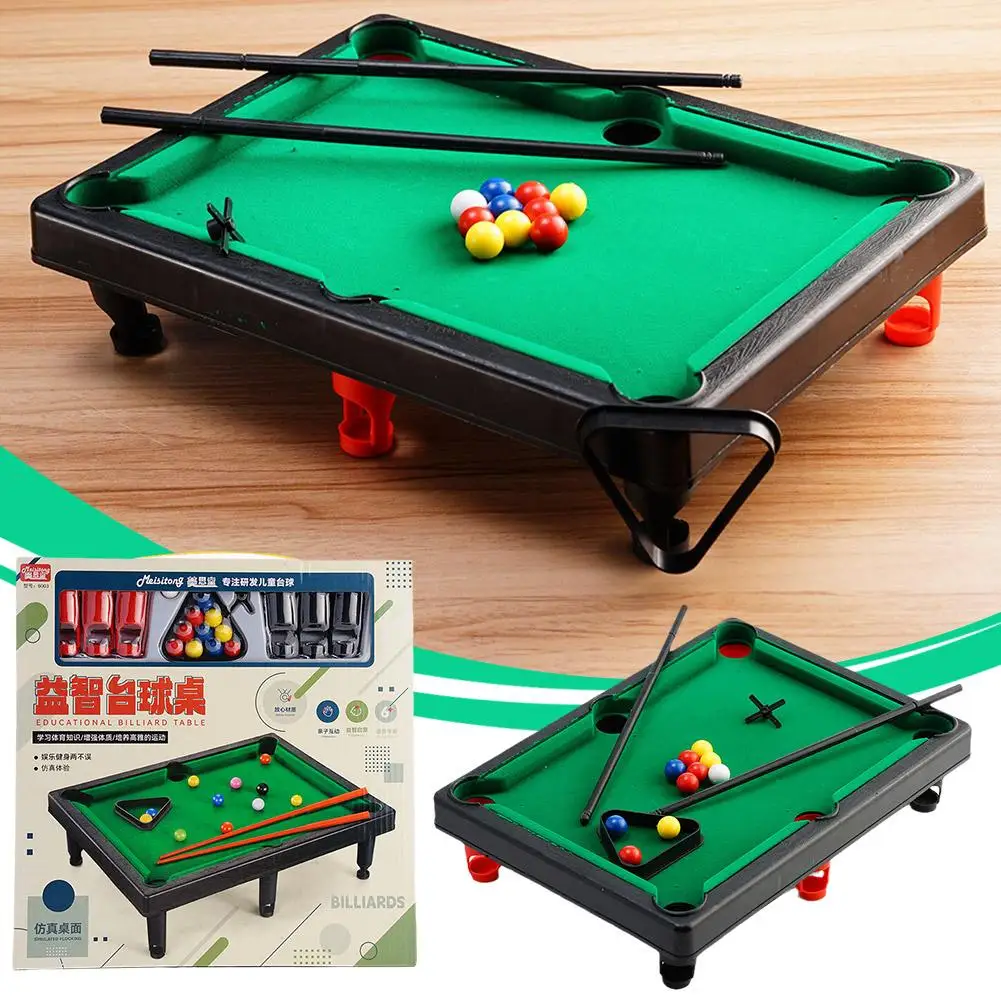 

1PCS Boys Mini Pool Table Billiards Snooker Toy Party Montessori Kids Board Gift Parent Game Child Table Sports Interaction L4T9