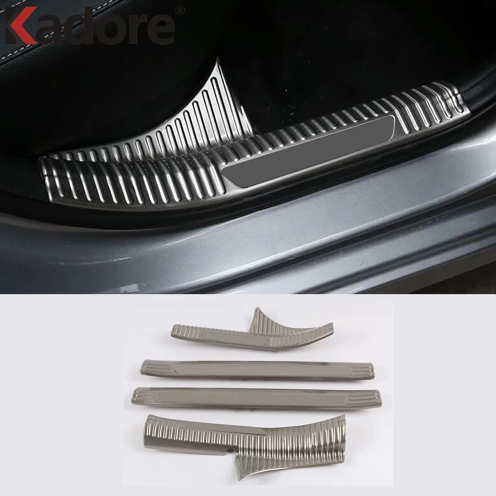 

For Kia Cerato Forte K3 2019 2020 2021 Inner Door Sill Scuff Plates Doors Sills Protectors Car Sticker Stainless Steel