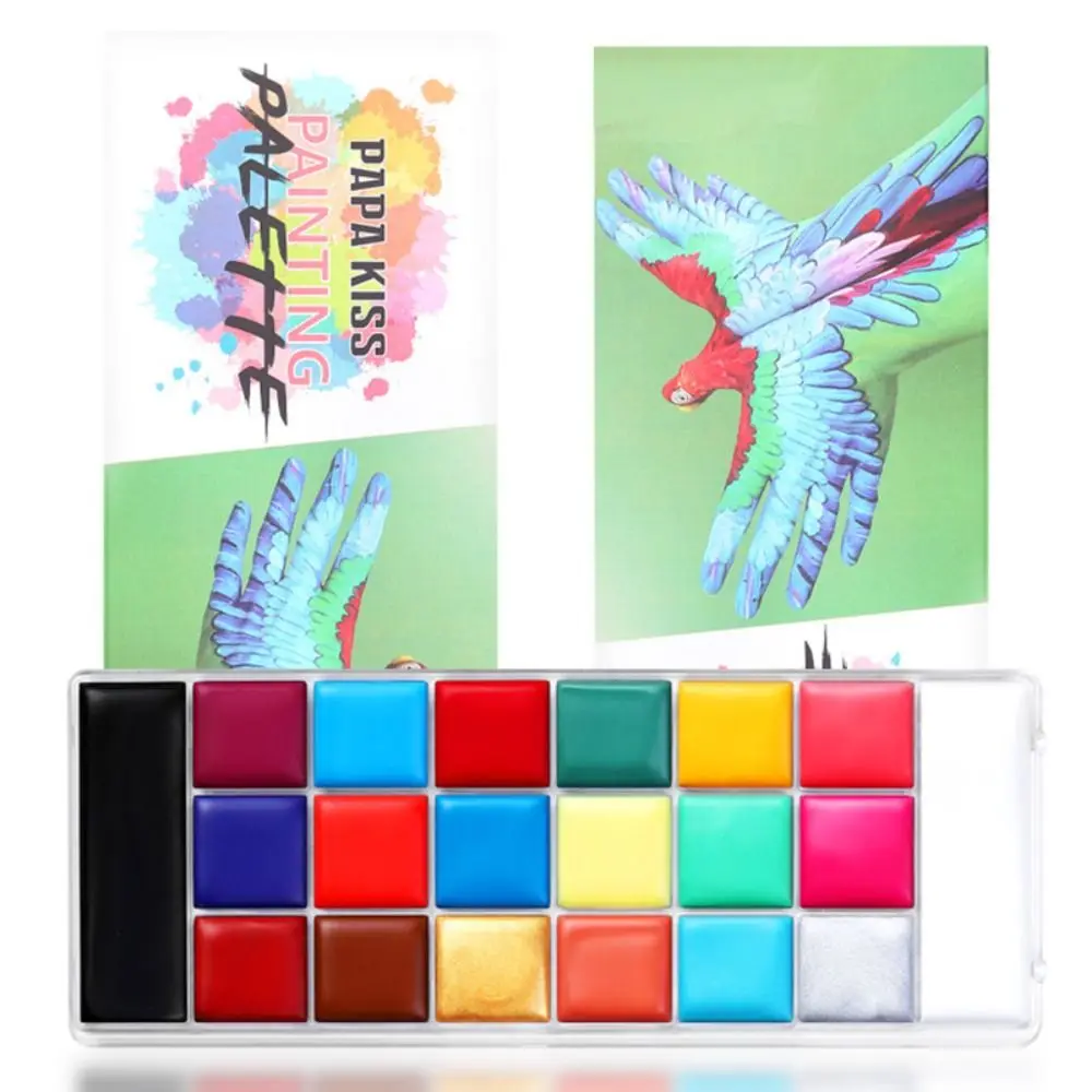

Multicolour Body Face Painting Kit Makeup Colorful Body Art Painting Easy To Clean Waterproof Face Painting Palette Gift