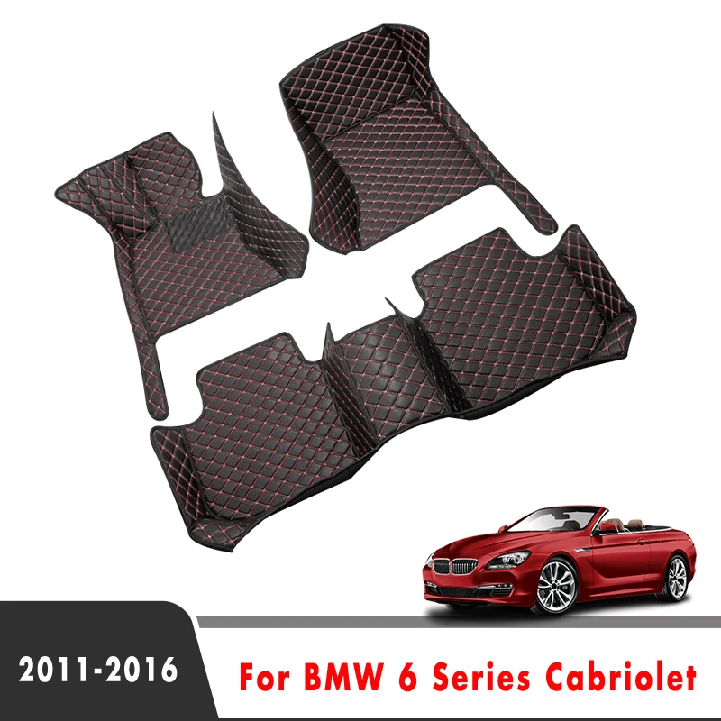 

Автомобильные коврики для BMW 6 серии Cabriolet 2016 2015 2014 2013 2012 2011, ковры на заказ, автомобильные аксессуары для интерьера, педали