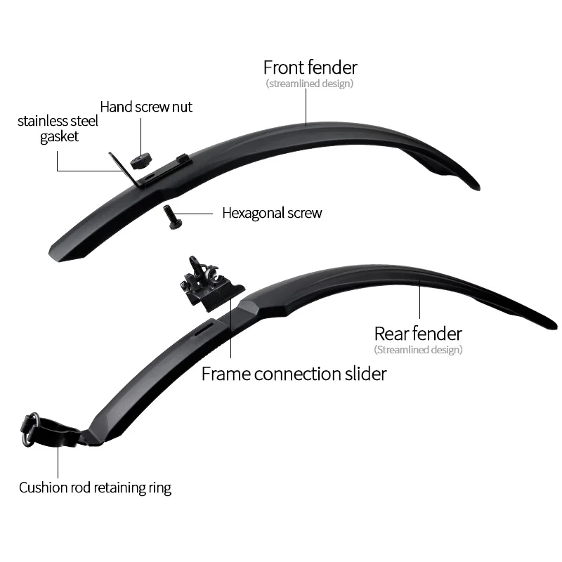 

Hot Sale Bike Mudguard High-strength Bike Fender Universal Dirt Bike Mudguard Mountain Mudguard