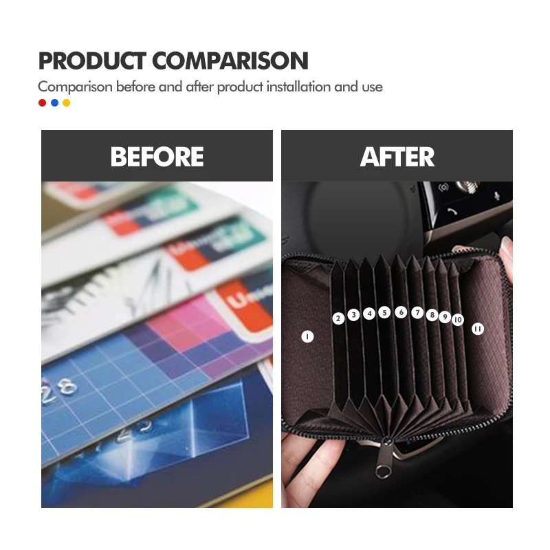 رخصة قيادة السيارة حامل الائتمان محفظة متعددة فتحة للبطاقات محفظة لنيسان سنترا ألتيما فيرسا ماكسيما مورانو نوت أرمادا بولسار #3