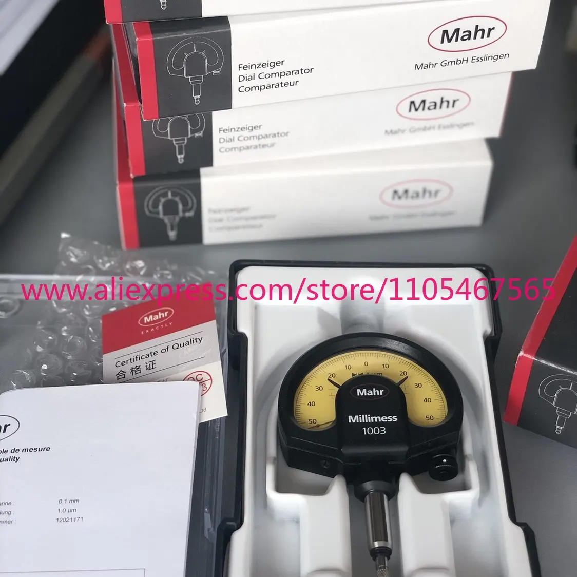 1002 comparator mahr mechanical torsion spring meter 1004/1003XL dial meter 1010