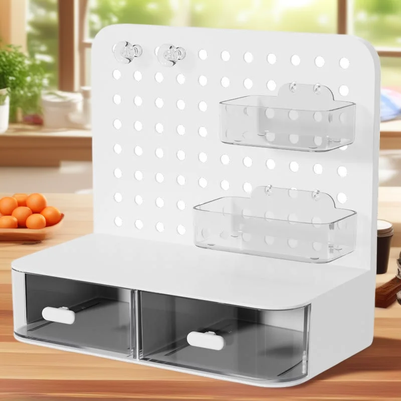 

Доска для хранения, многослойная стойка для стола, студенческая большая вместительная стойка для хранения канцелярских принадлежностей, настольная стойка для хранения с отверстиями