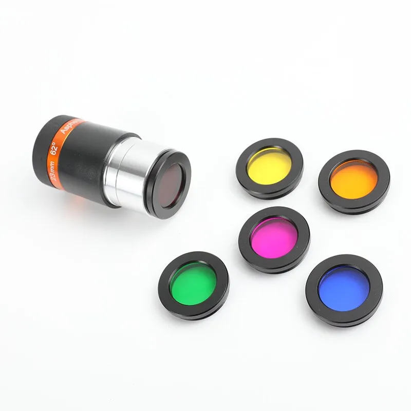 Celestron 6pcs/Set 1.25 inch Filters Kit Nebula Filter Moon Sun Colorful Filter For Telescope Eyepiece Optical Lens