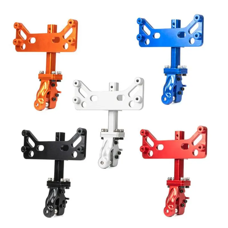 

Component Metal Adjustable Trailer Hitch Bracket Climbing Car Model Car Accessories Compatible for 1/6 Scx6 Rc Trx6,Red